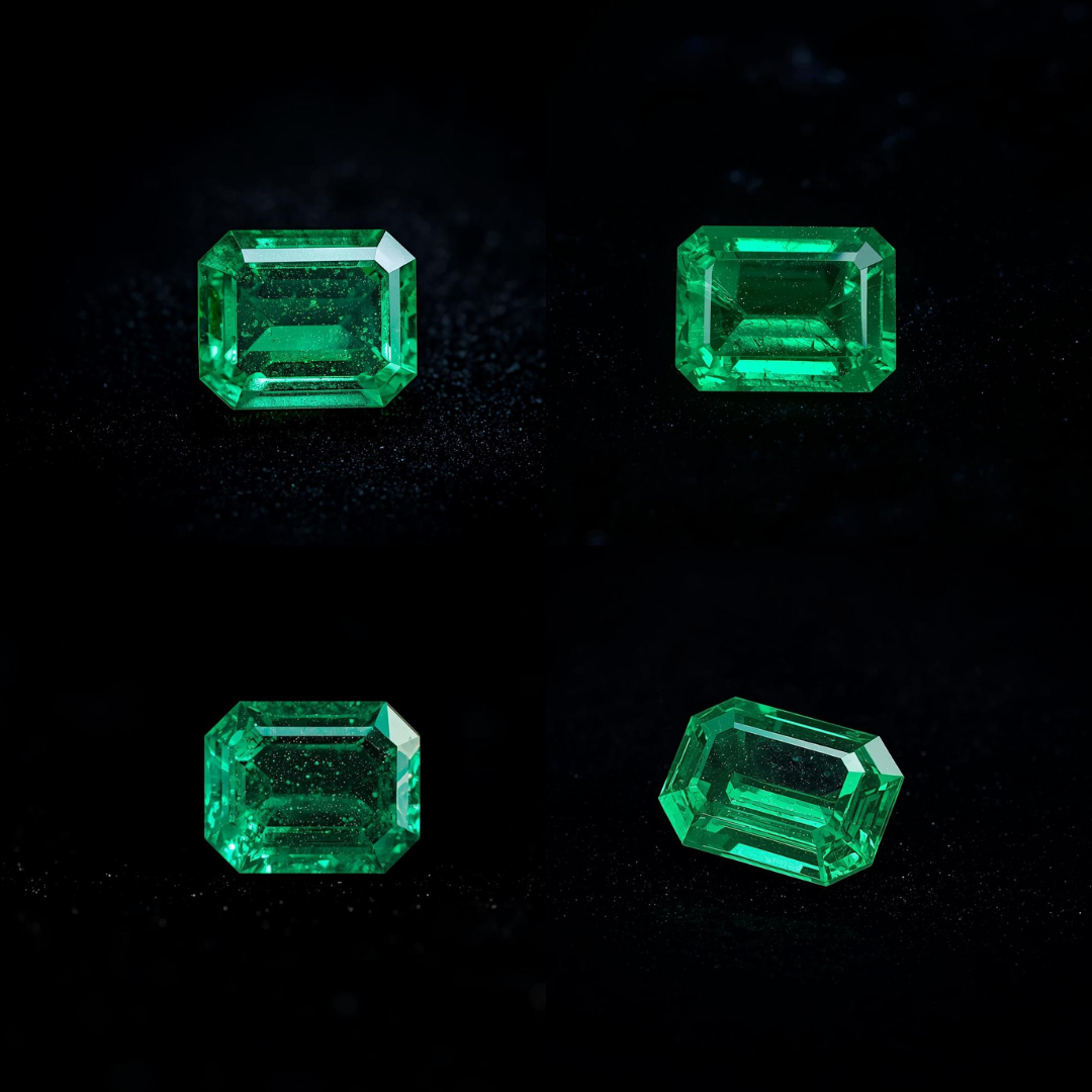 Stunning Colombian emerald gemstone with vivid green color and exceptional quality