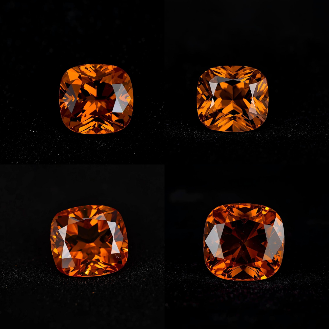 Beautiful Hessonite Garnet gemstone with exceptional quality and color